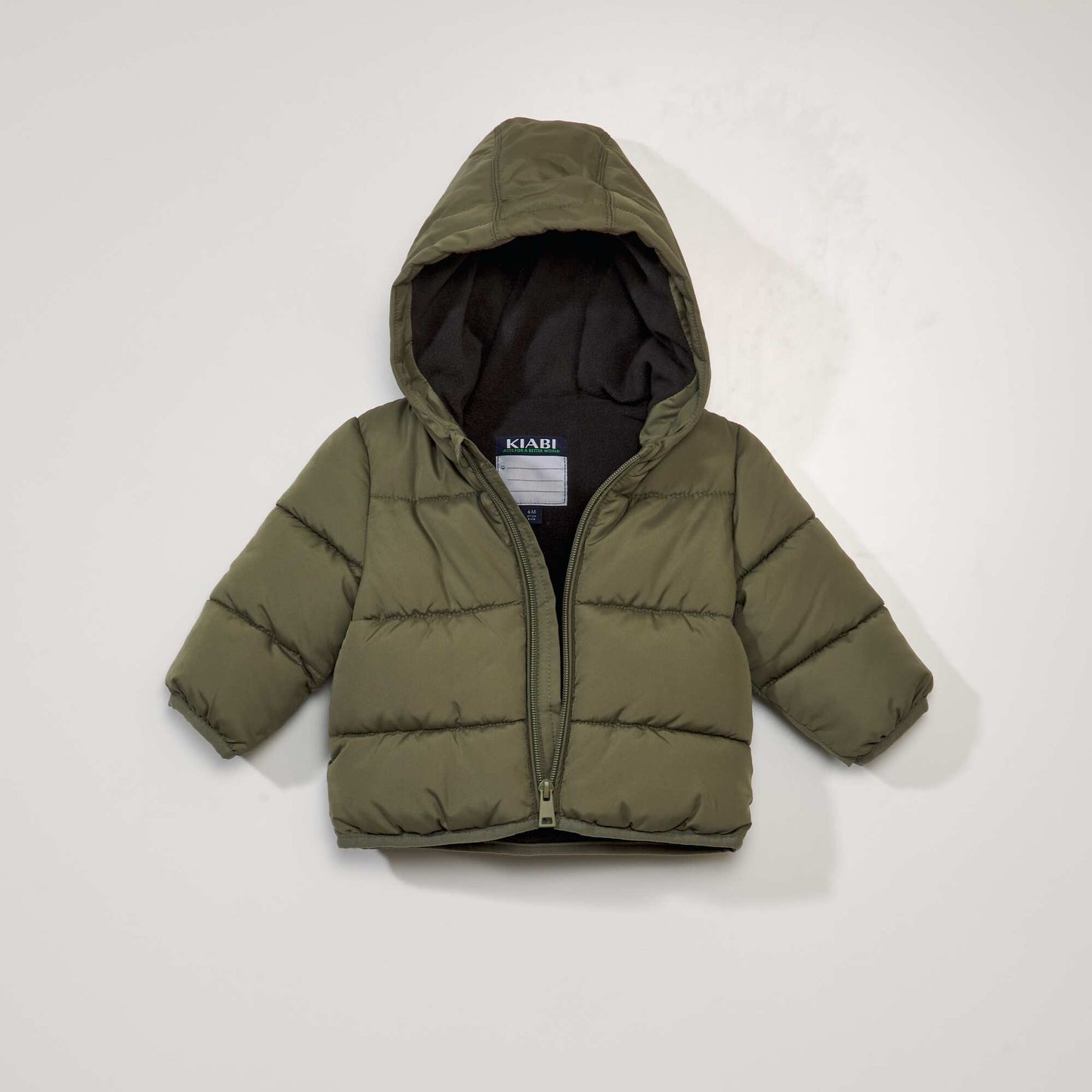 Quilted padded jacket lichen green
