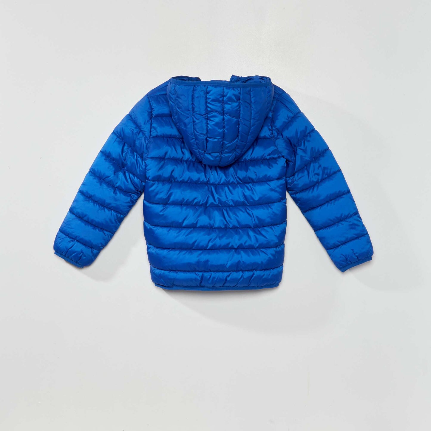 Padded jacket made from recycled bottles BLUE WEB