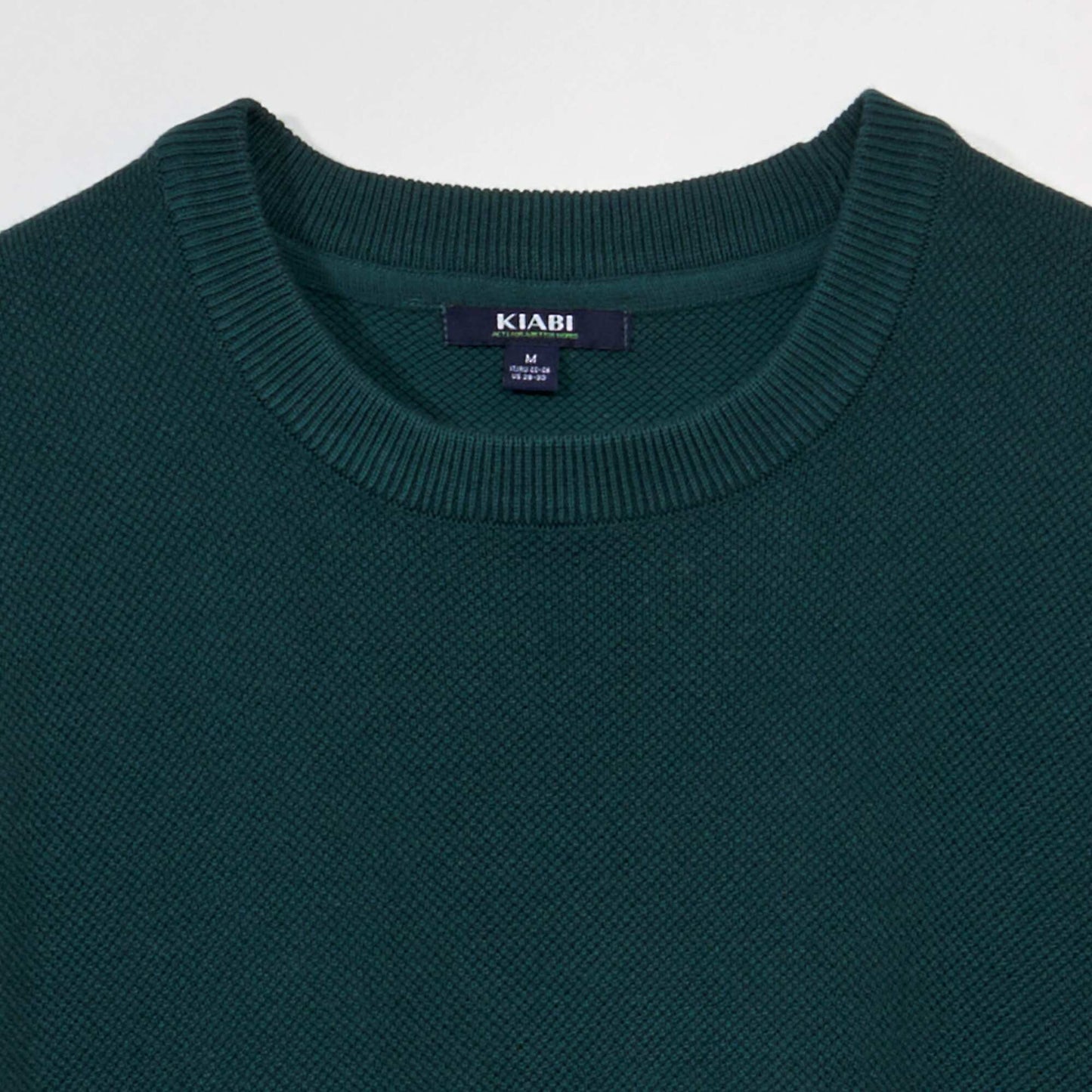 Honeycomb knit jumper YELLOW GREEN