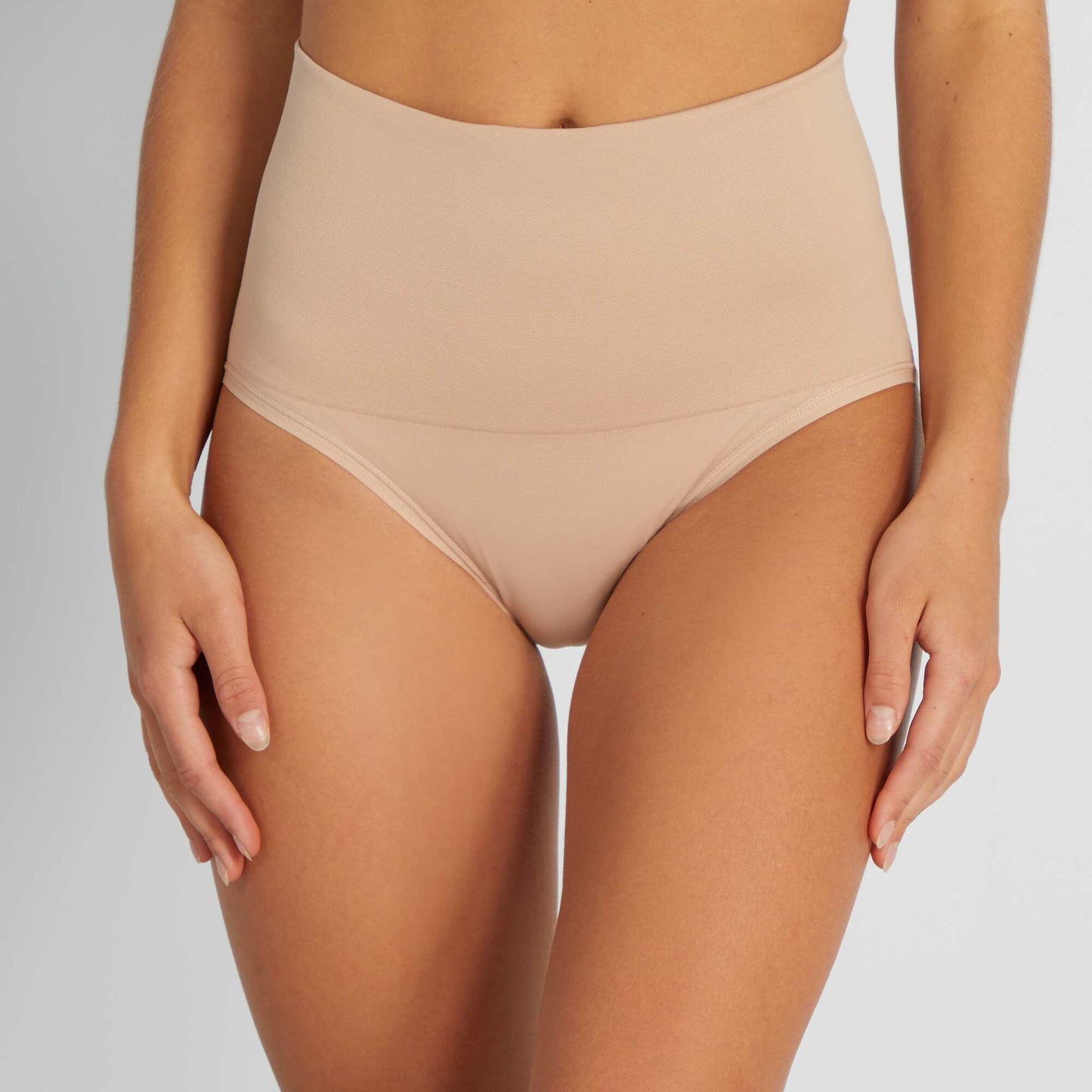 High-waisted control briefs PINK