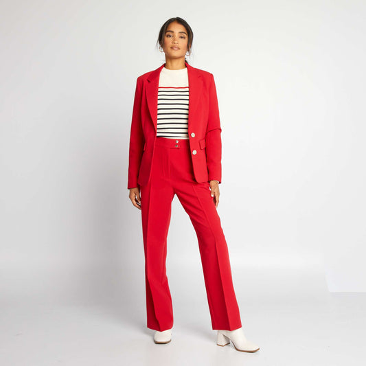 High-waisted trousers SAVVY_RED