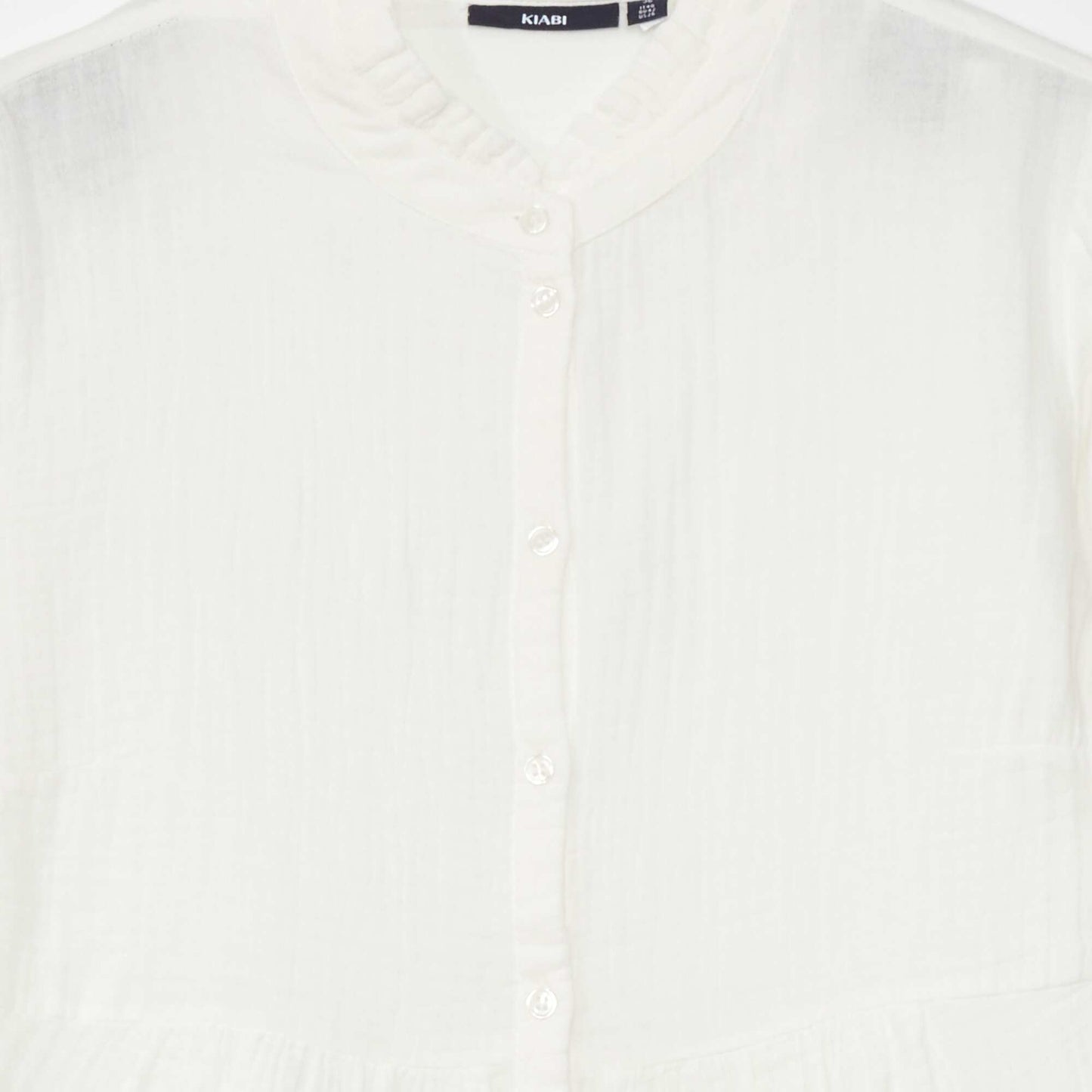 Cotton gauze blouse White