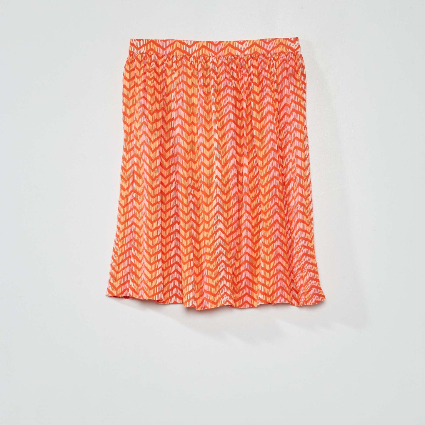 Flared skirt with print COR_WAX