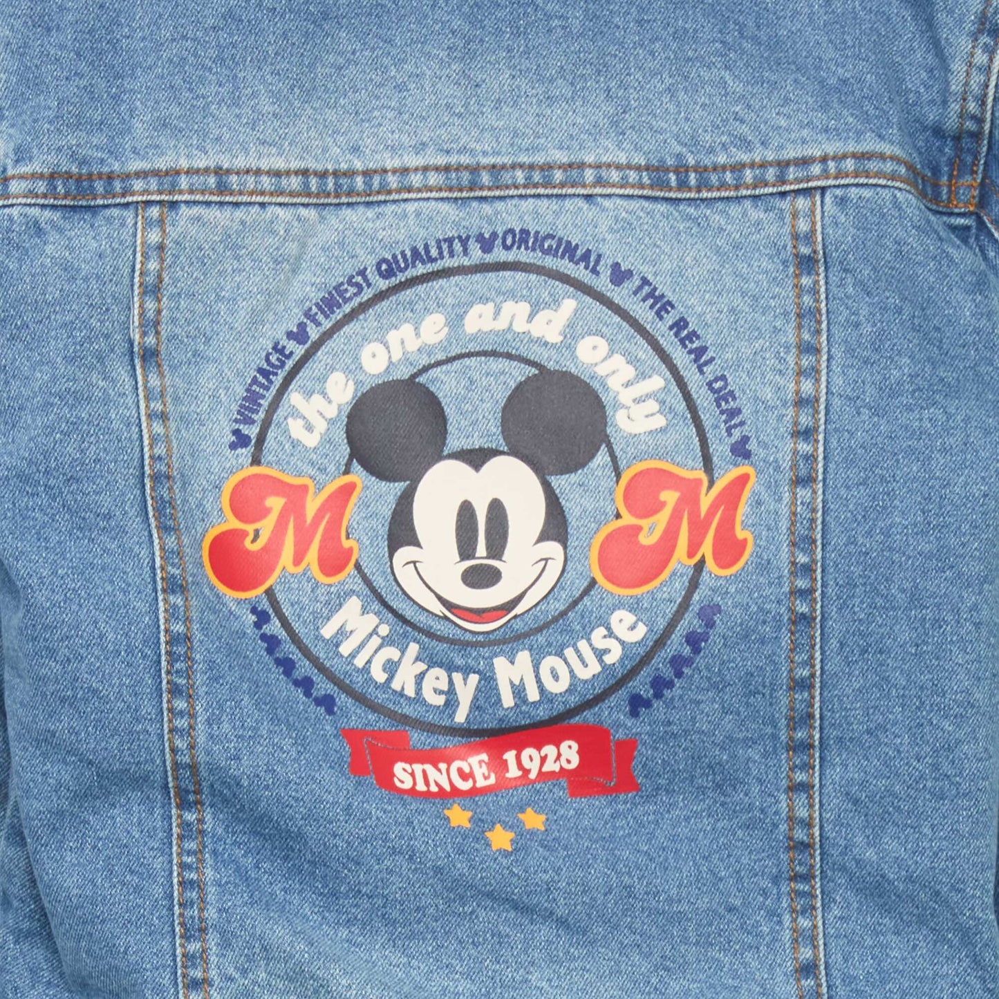 'Mickey' denim jacket with Sherpa lining BLUE