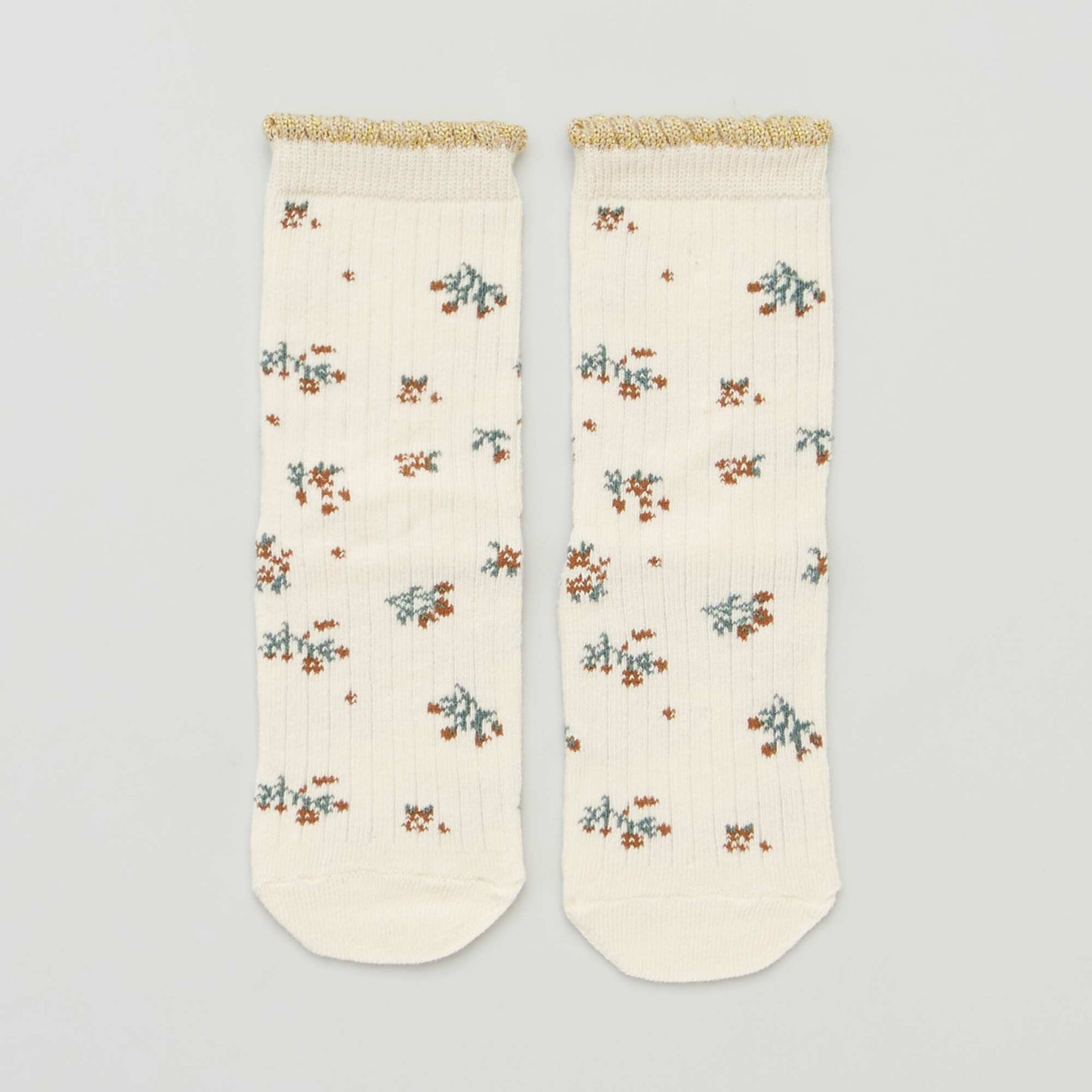 Pack of 5 pairs of printed socks PINK