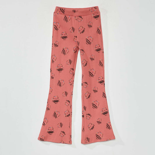 Ribbed knit 'Gabby's Dollhouse' trousers PINK_GAB