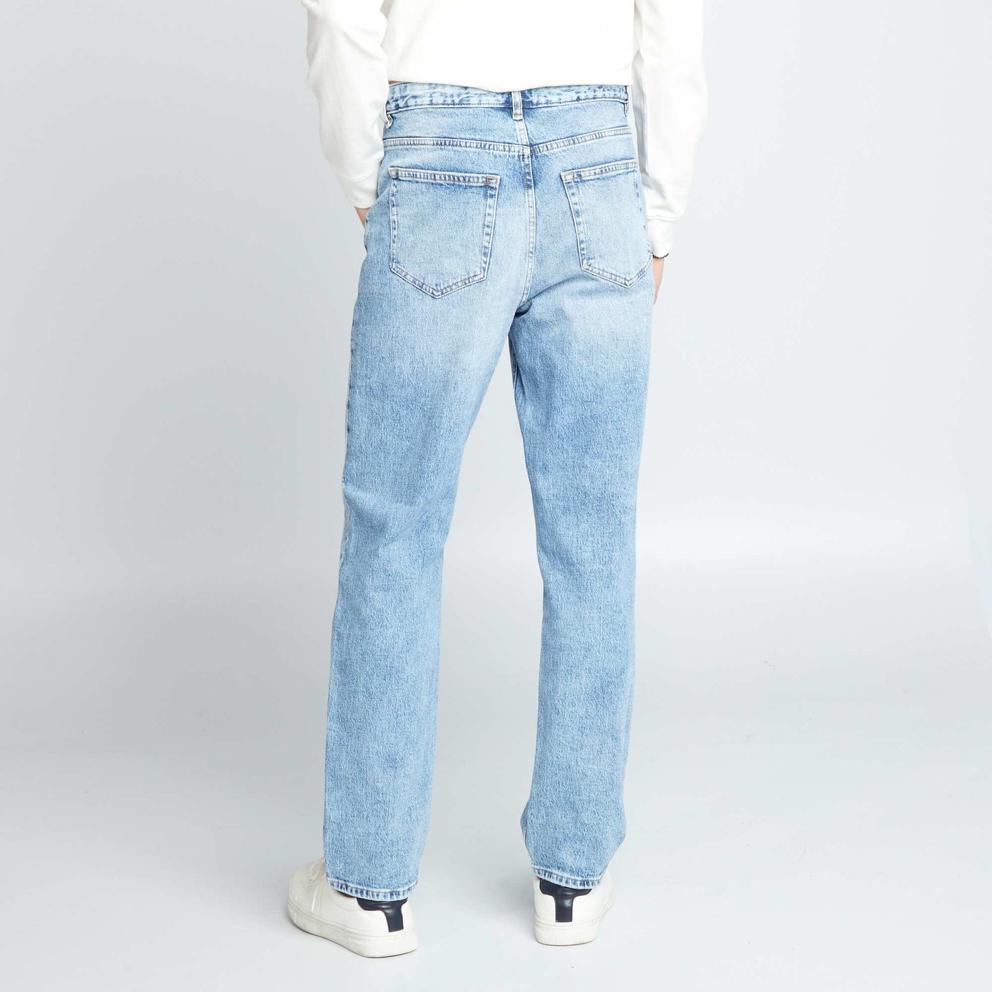 Wide-leg 5-pocket jeans - L32 Blue
