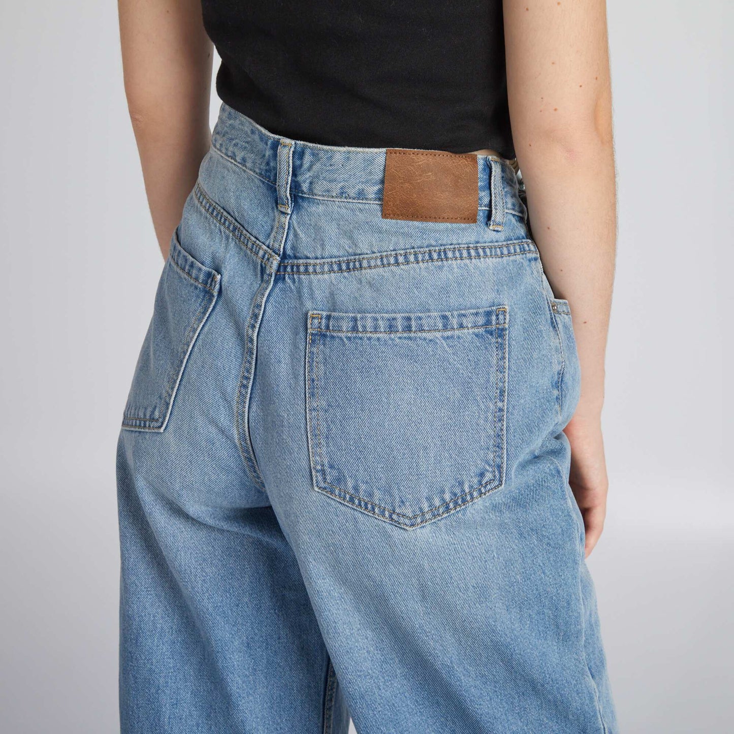 Wide-leg denim trousers DOUBLE_STO