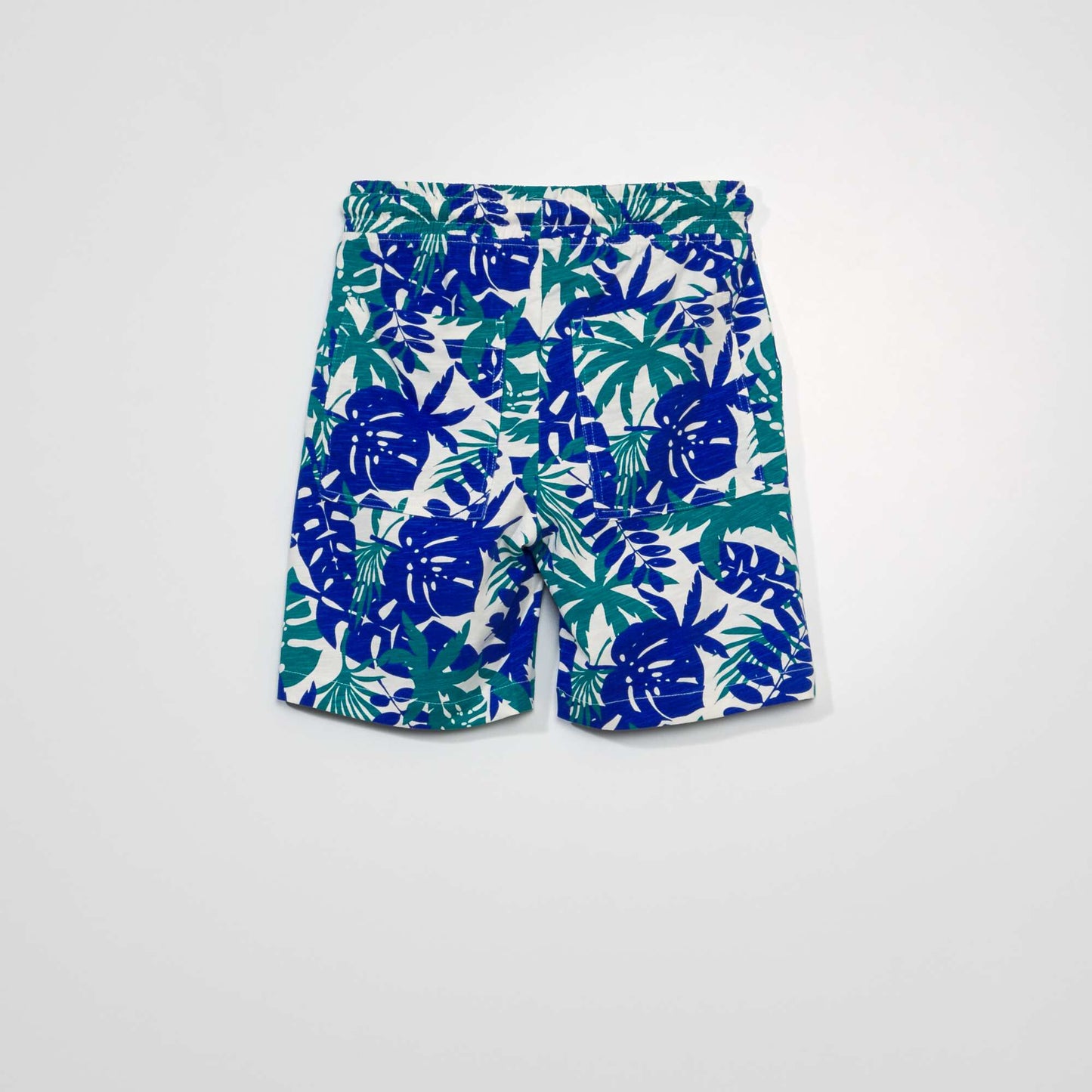 Printed jersey Bermuda shorts SNO_LEAVES