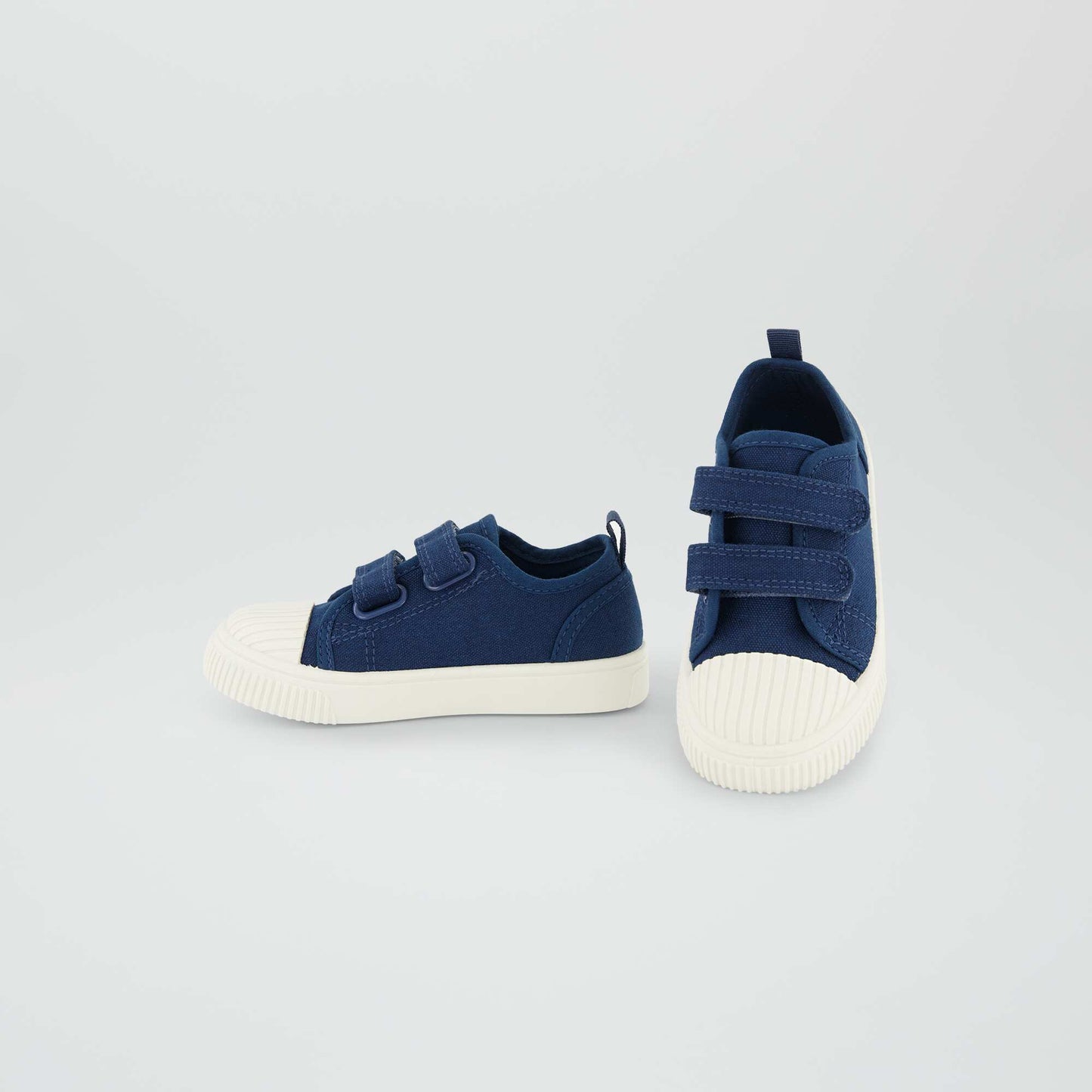 Lace-up canvas trainers HO_BLUE