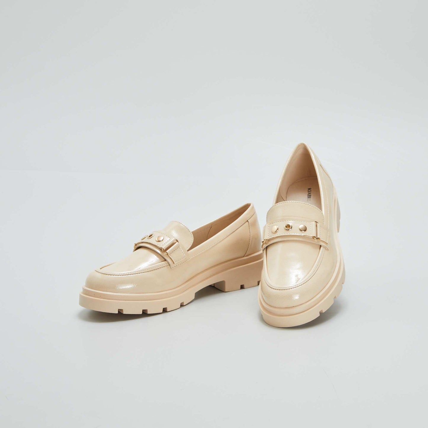 Platform loafers BEIGE