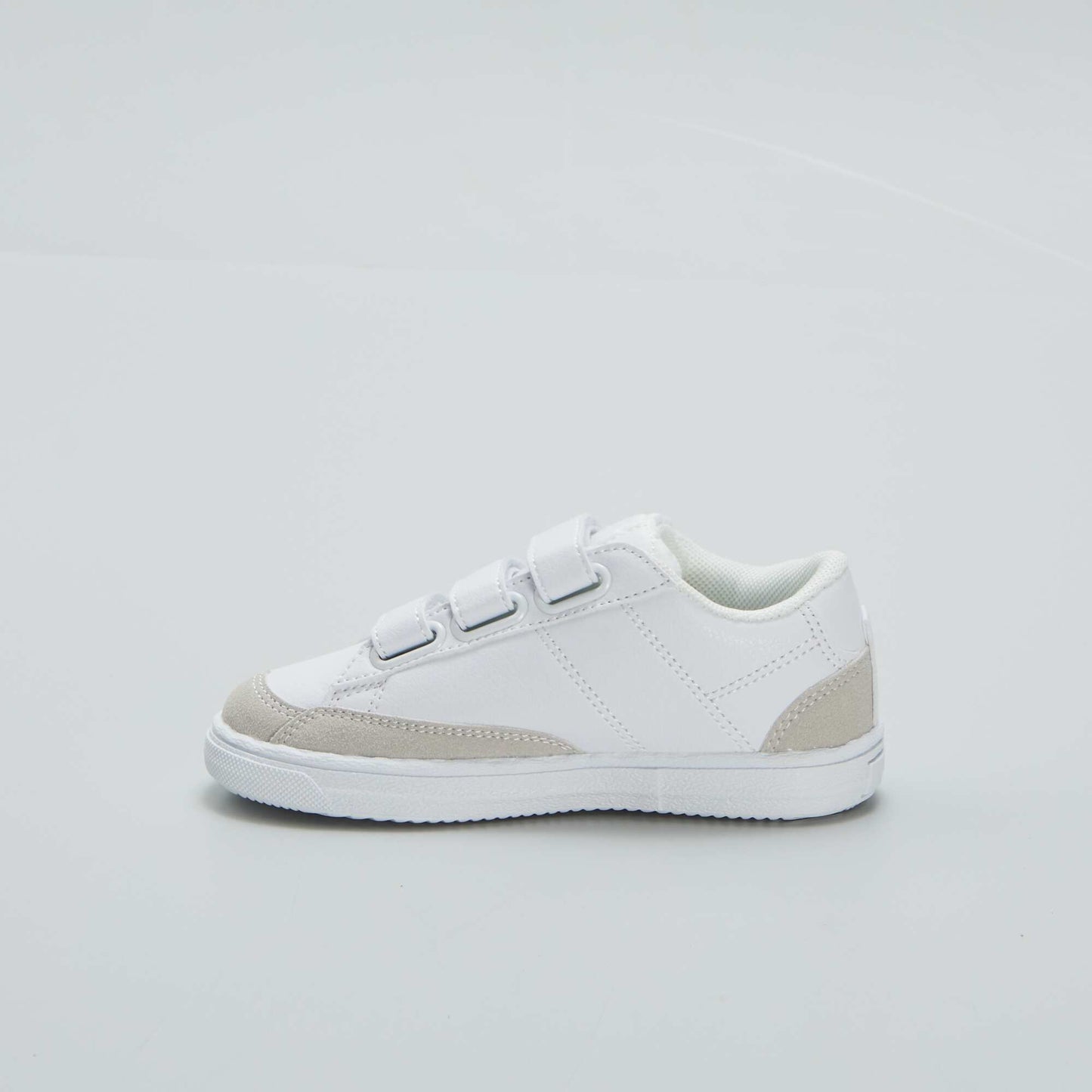 Low-top hook and loop trainers HO_WHITE