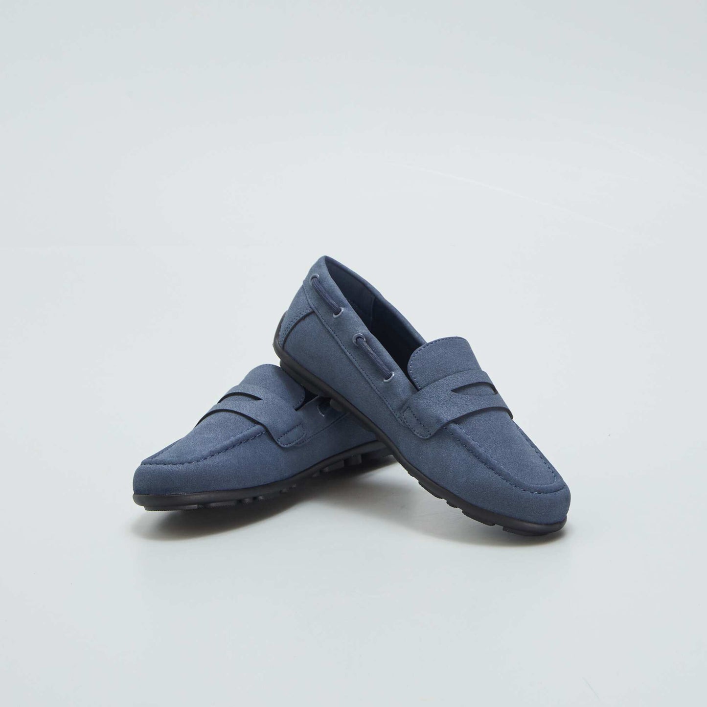 Suedette loafers BLUE