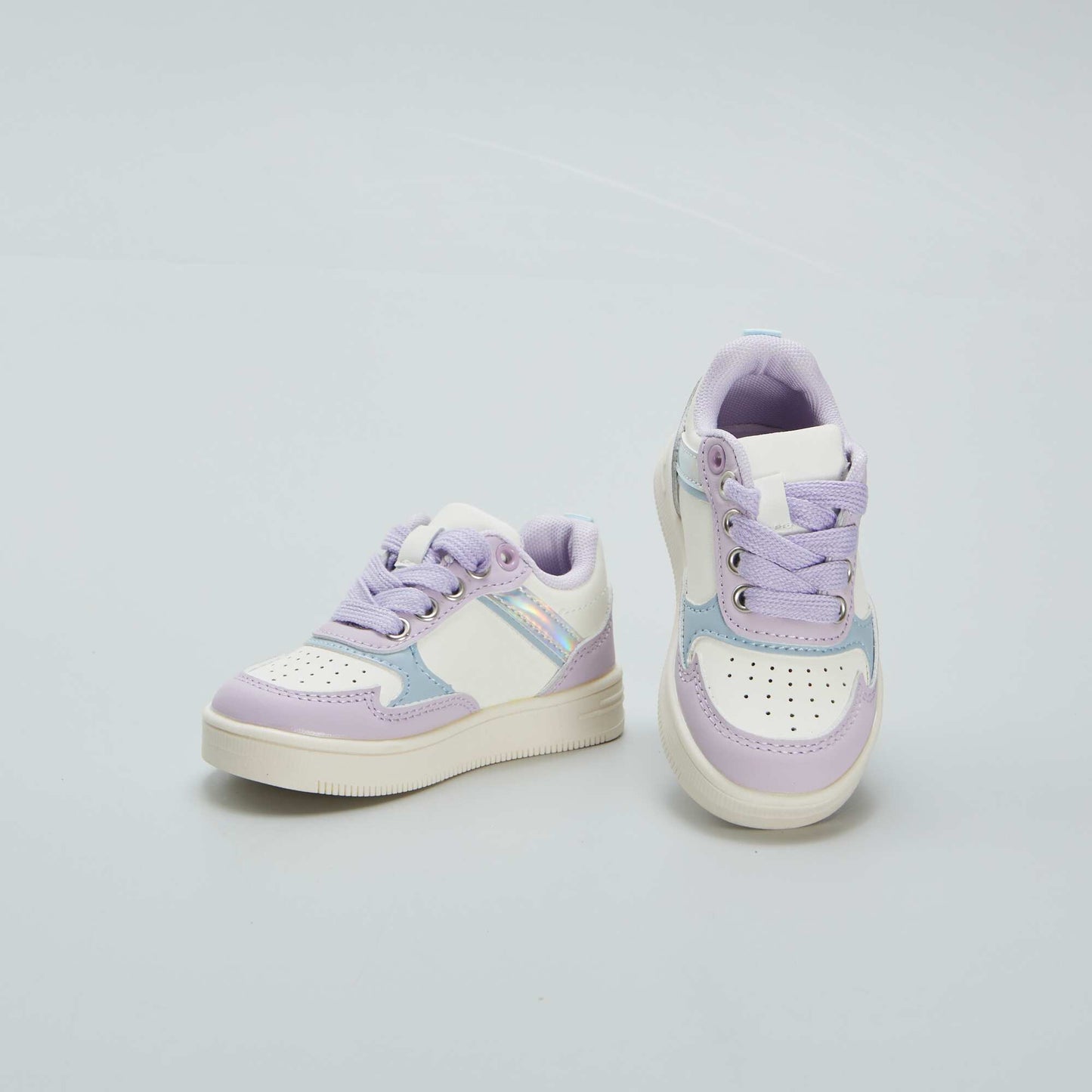 Contrast low-top trainers HO_LILAC