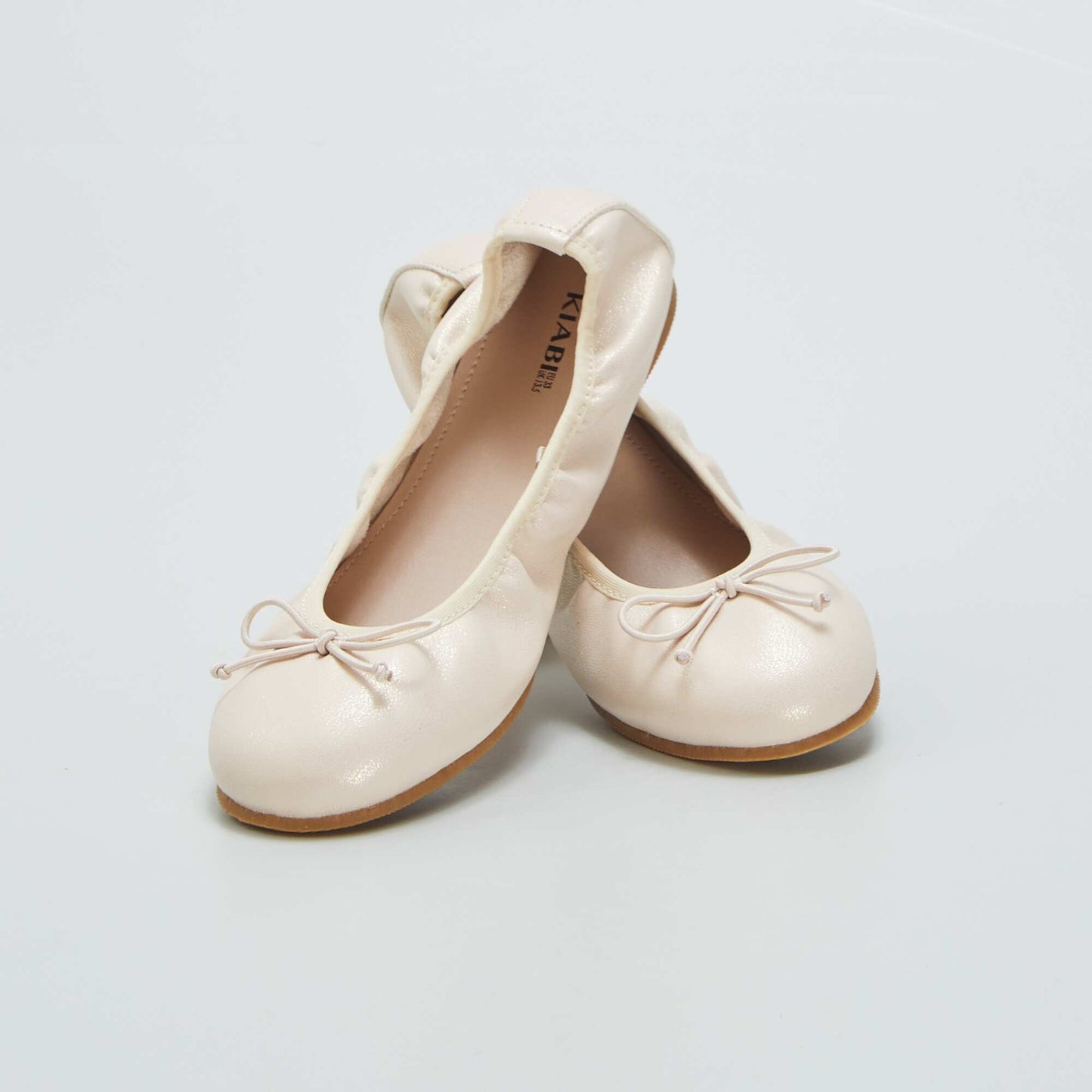 Ballet pumps with fancy bow BEIGE