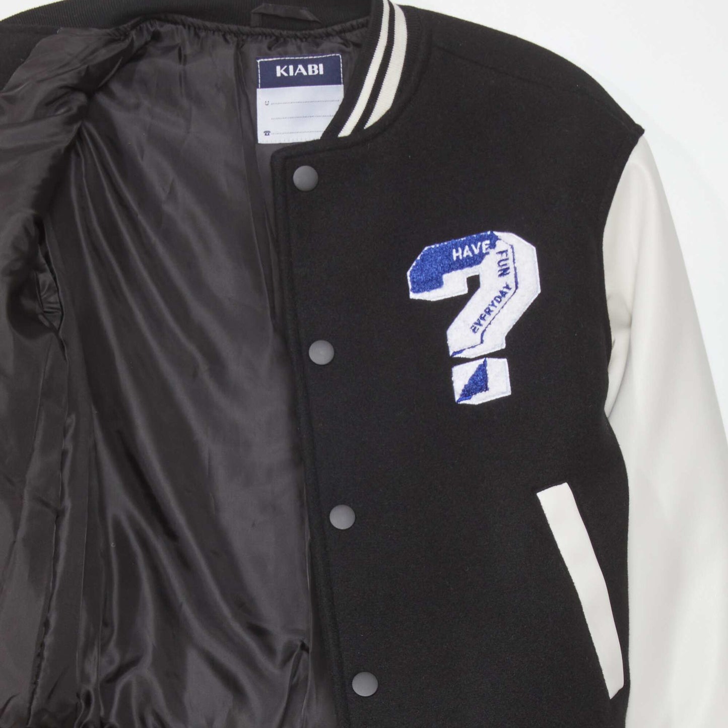 Varsity-style jacket Black