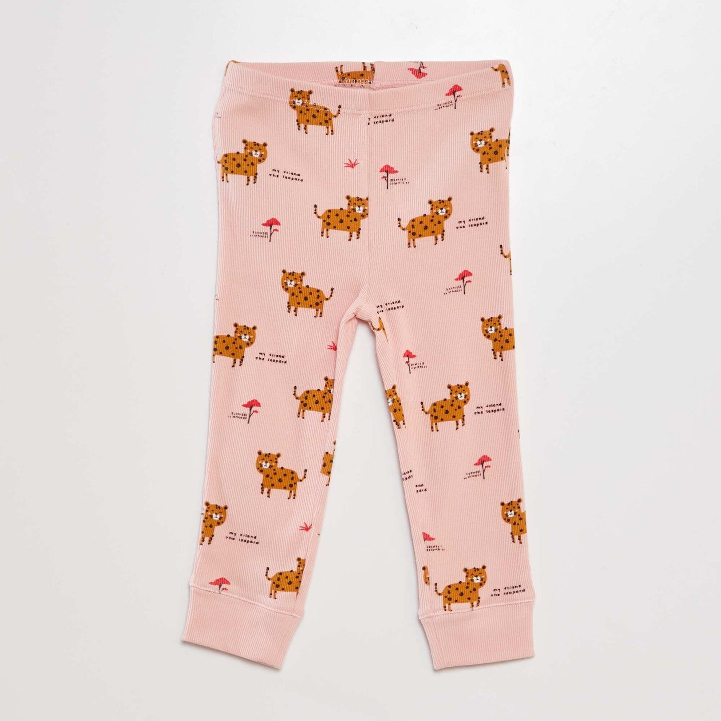 Ribbed pyjama set - 2-piece set PINK