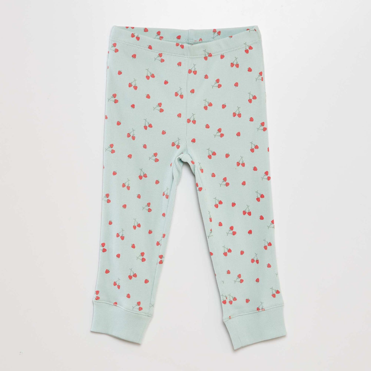 Ribbed pyjama set - 2-piece set BLUE