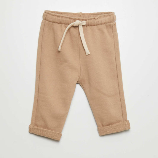 French terry joggers BEIGE