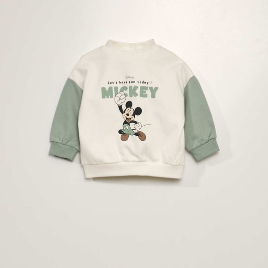 Disney sweatshirt with round neck GREEN