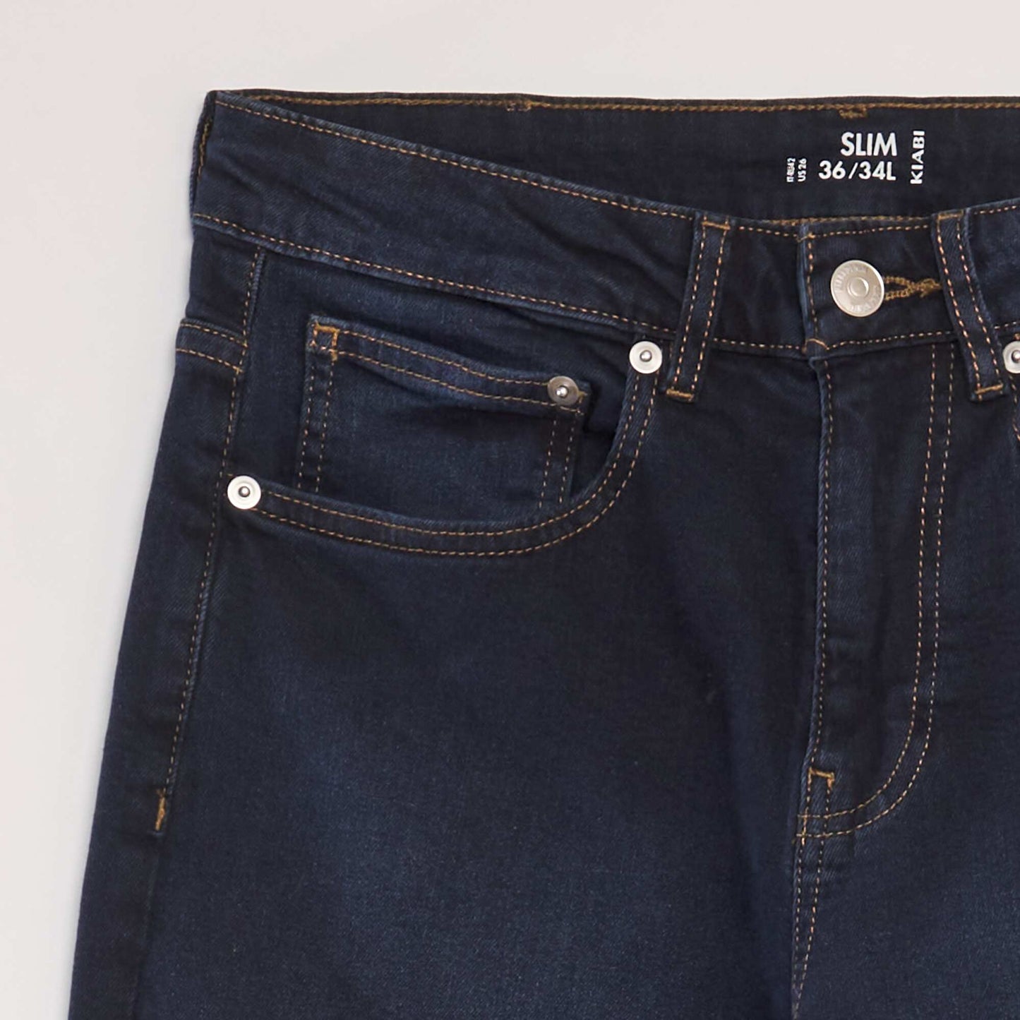 Slim-fit 5-pocket jeans - L34 BLUE