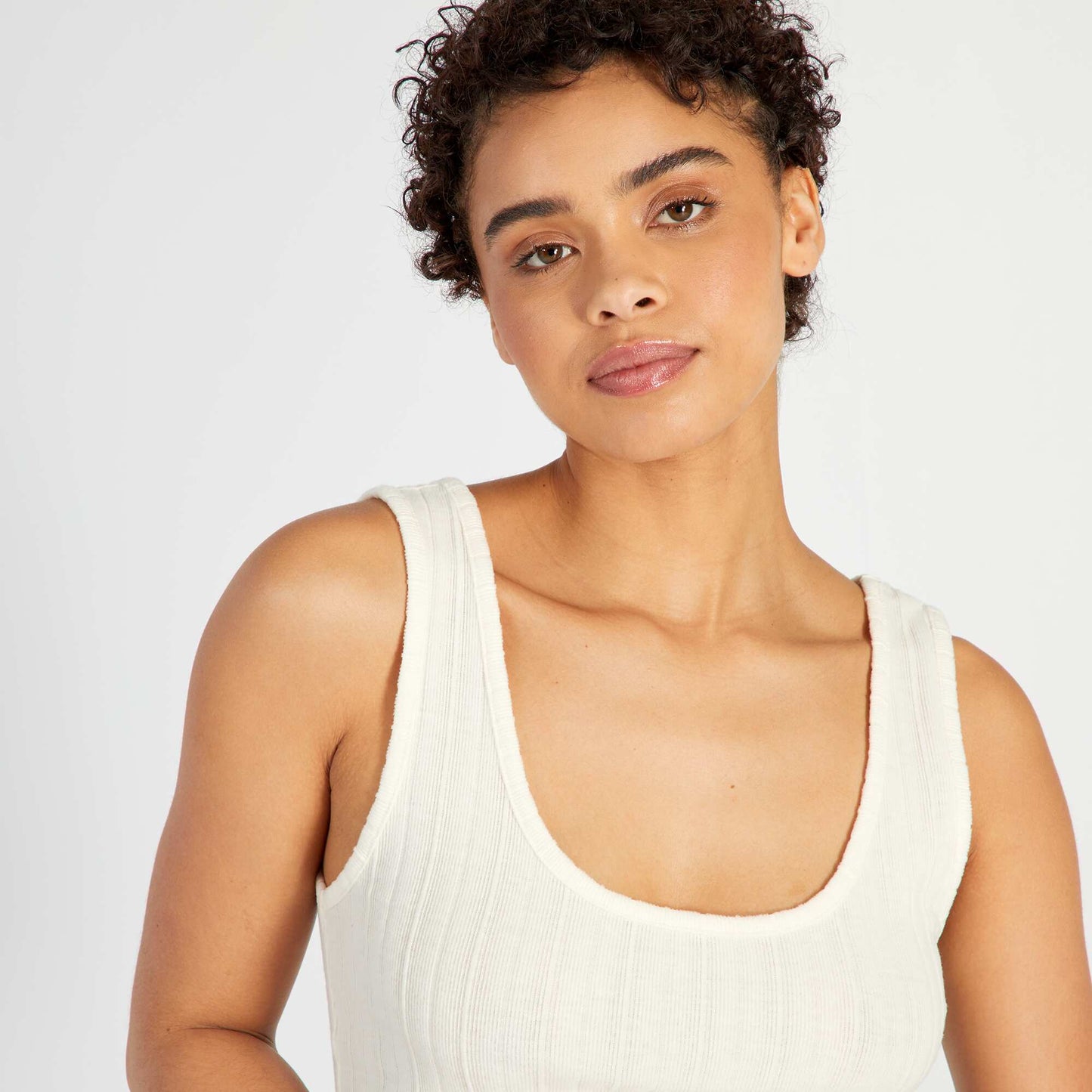 Vest top and cardigan set - 2-piece set WHITE