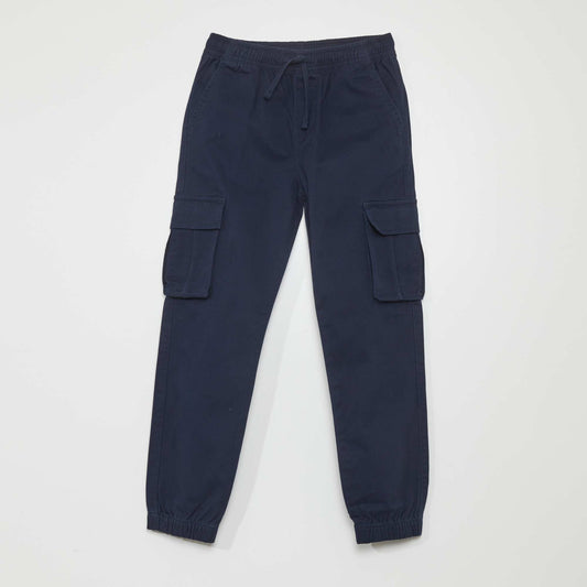 Multi-pocket trousers blue