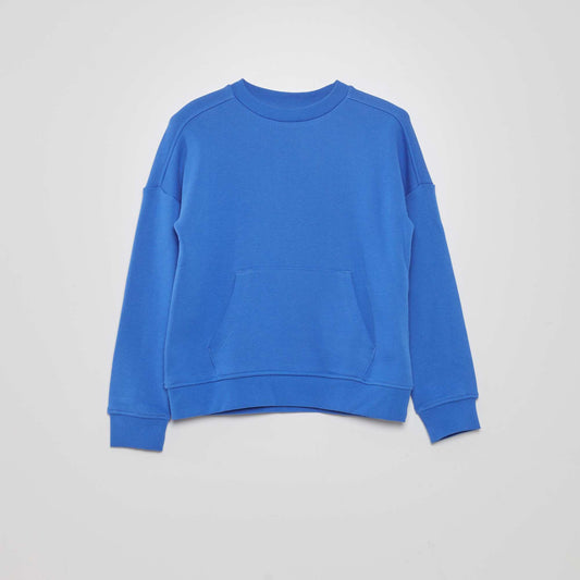 Lightweight sweatshirt fabric sweater BLUE