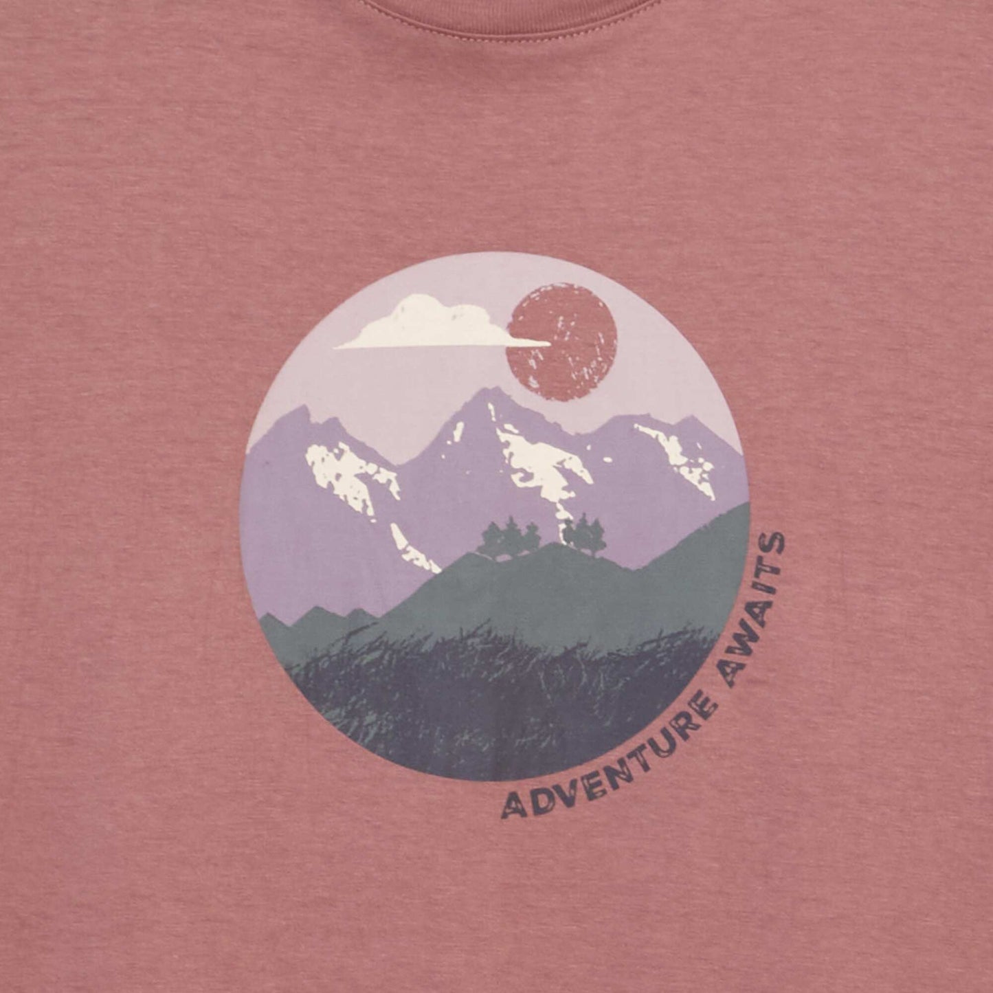 Short-sleeved printed T-shirt PINK