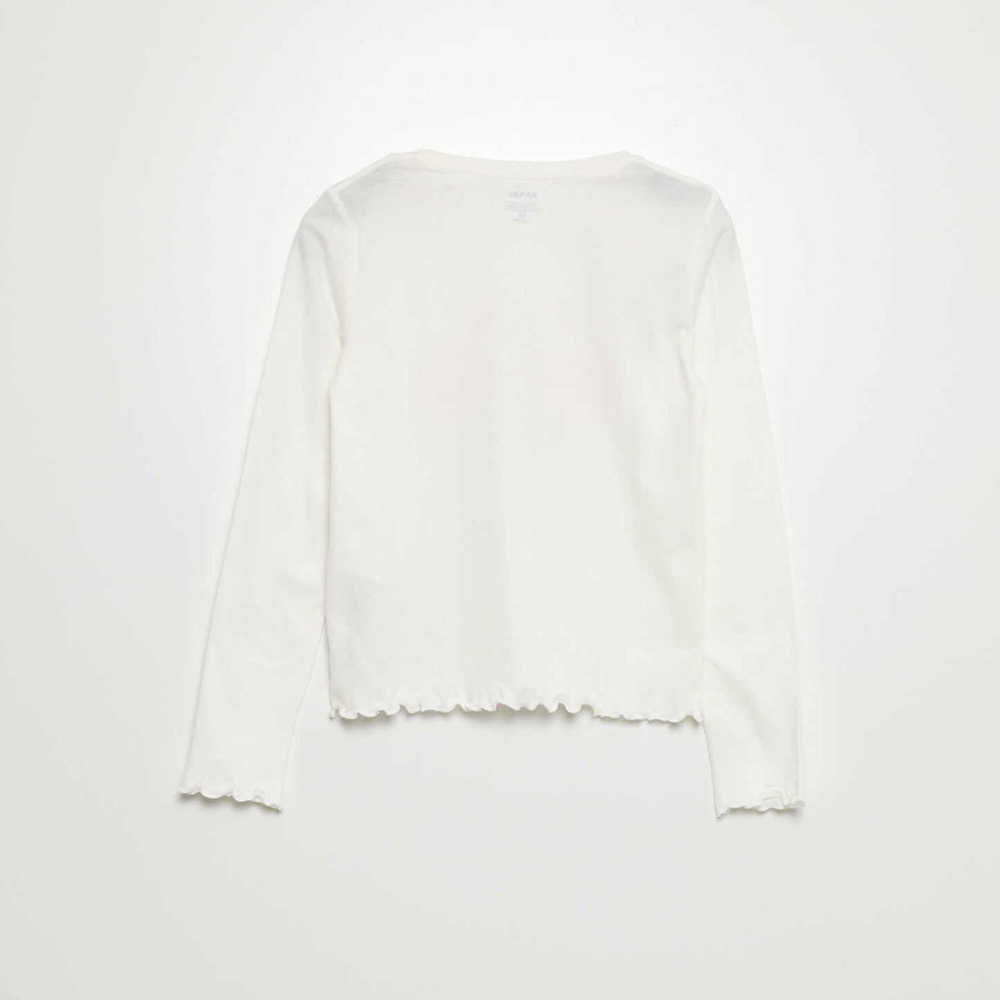 Floral jersey T-shirt WHITE