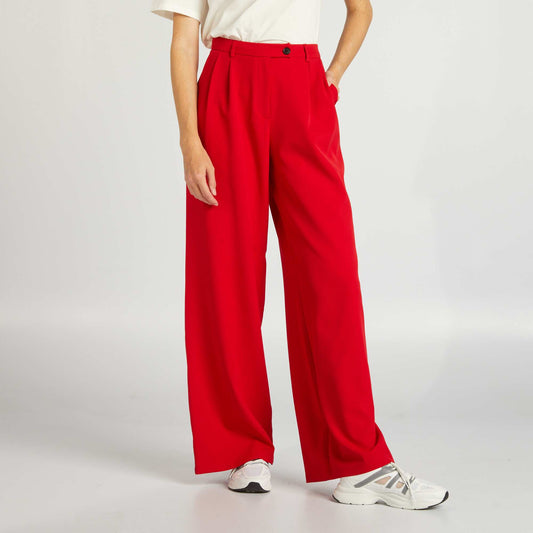 Straight-cut suit trousers RED TANGO