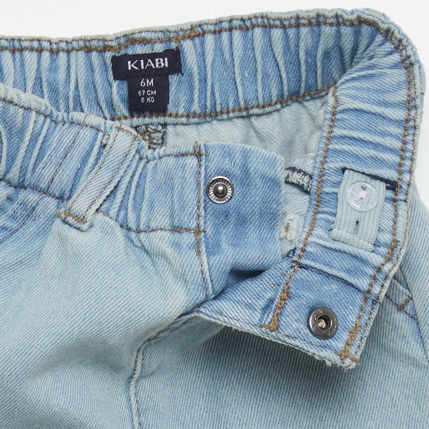 Paperbag denim trousers BLUE