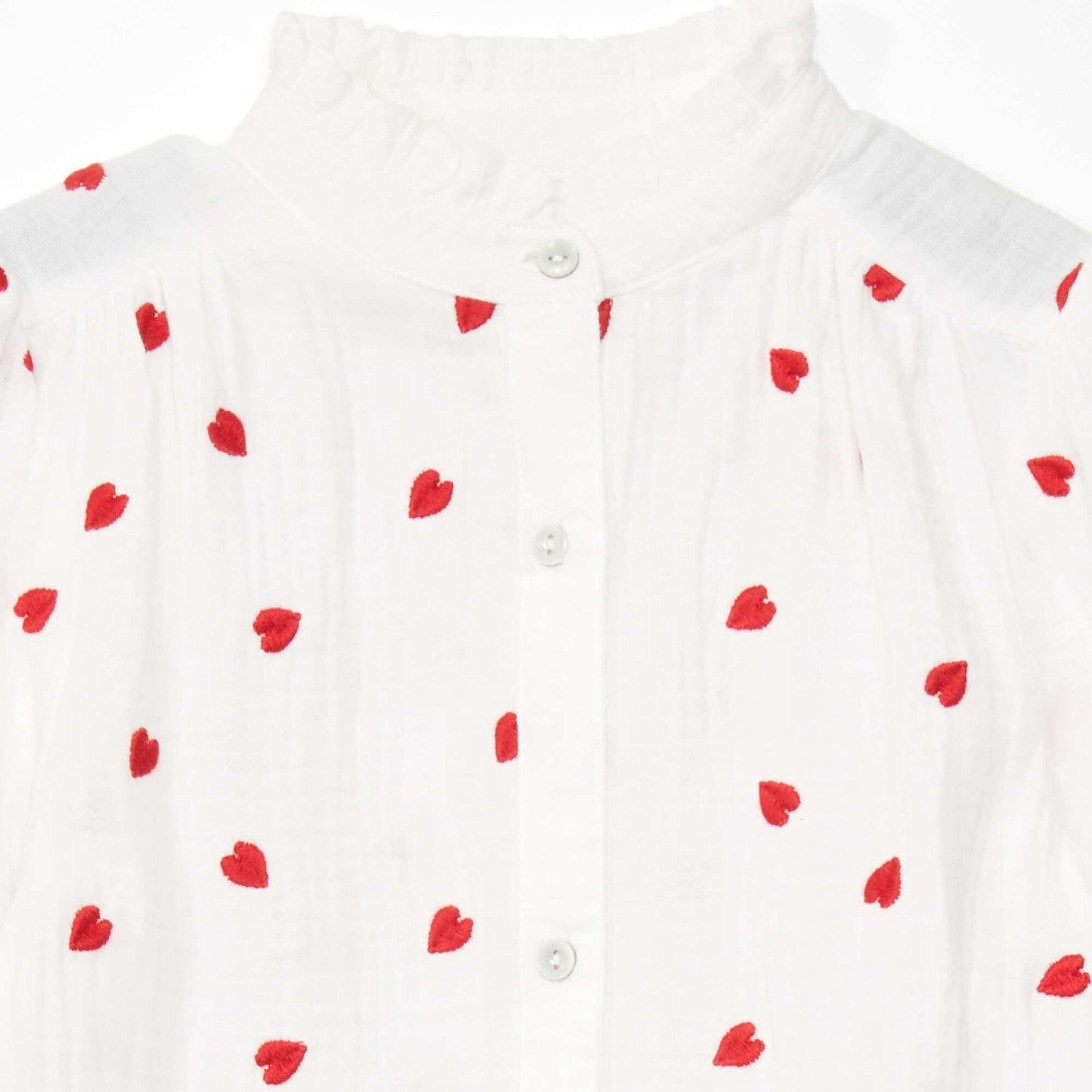 Heart blouse WHITE