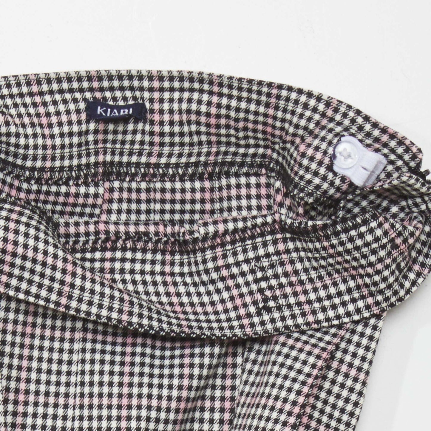 Short checked skirt PINK