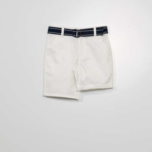 Chino Bermuda shorts WHITE