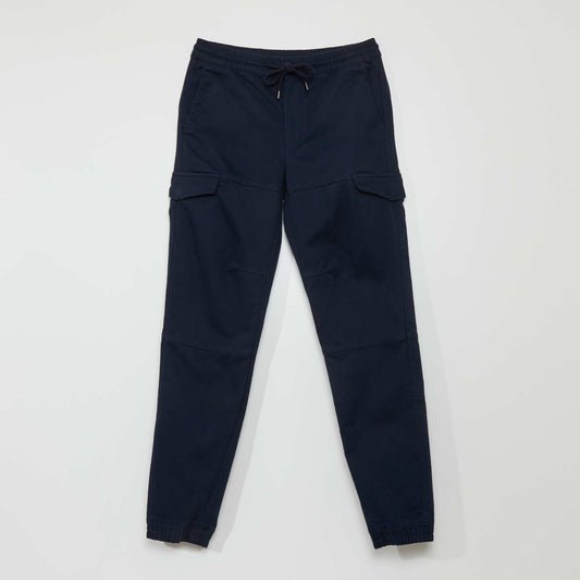 Chino trousers with side pockets BLUE