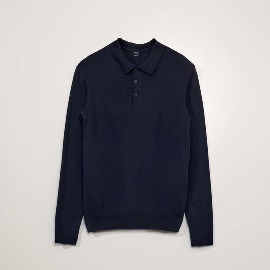 Sweatshirt fabric polo shirt SKY_CAP