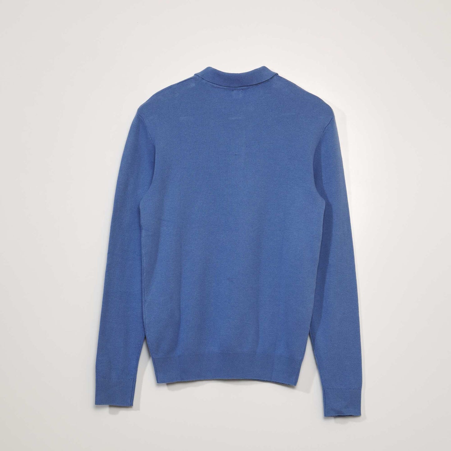 Sweatshirt fabric polo shirt ENGLISH BLUE