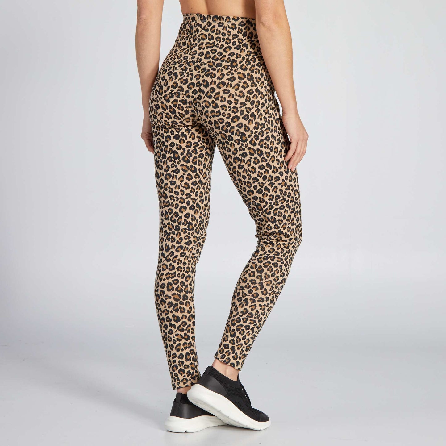 Leopard pattern leggings BEIGE