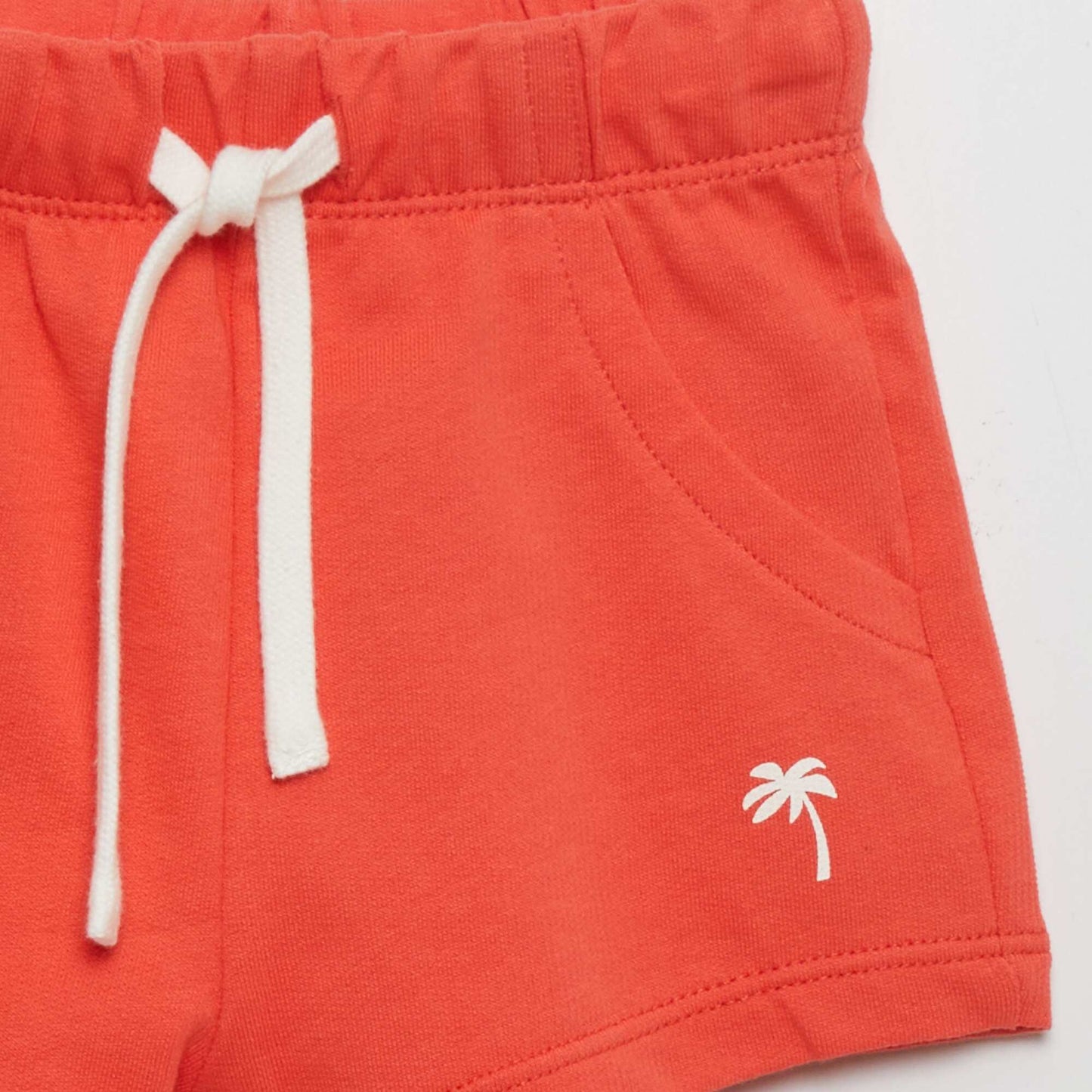 French terry shorts WHITE