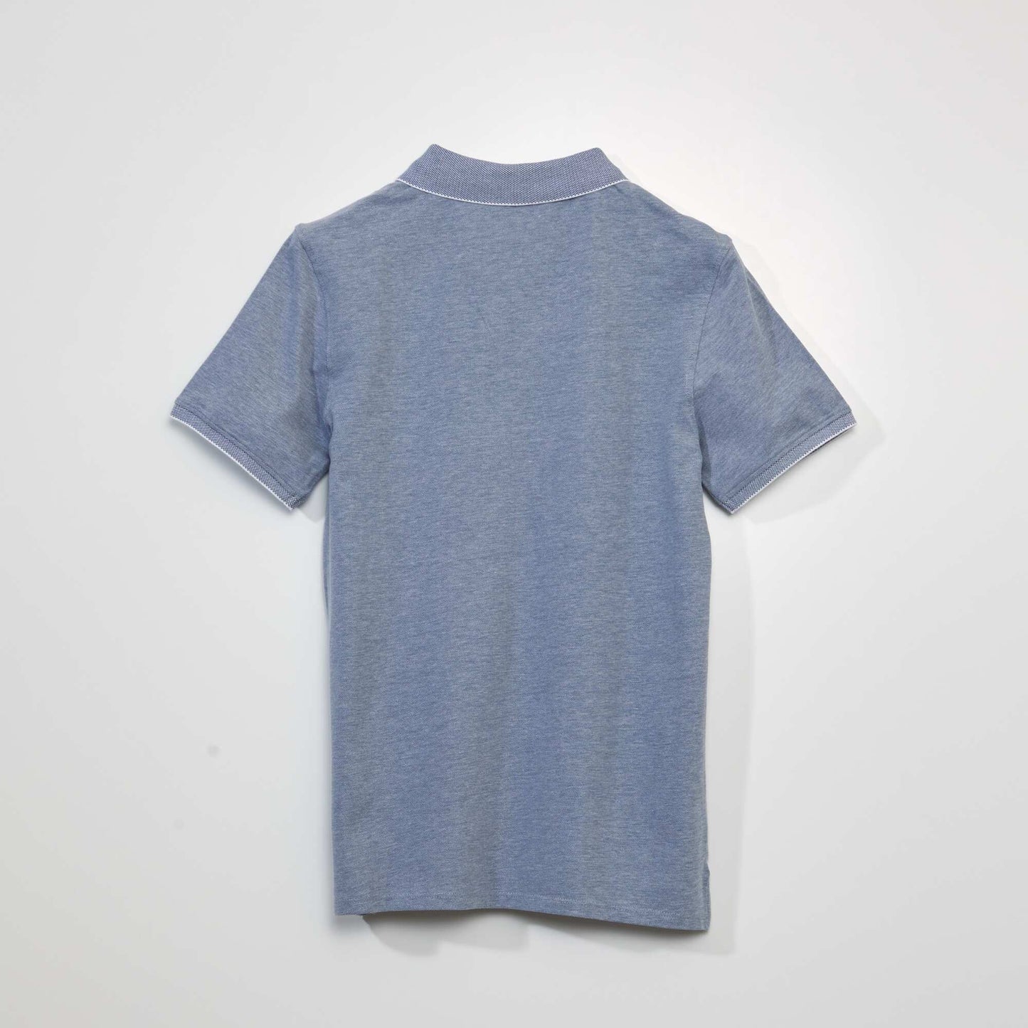 تيشرت بولو قطن بيكيه أزرق