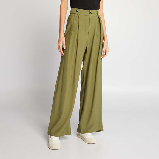 Wide-leg trousers Green