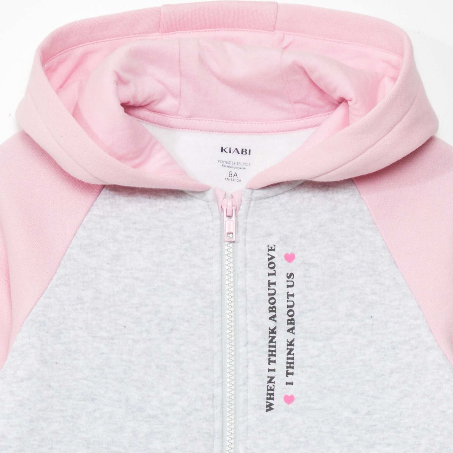 Colourblock zip-up sweatshirt GREY