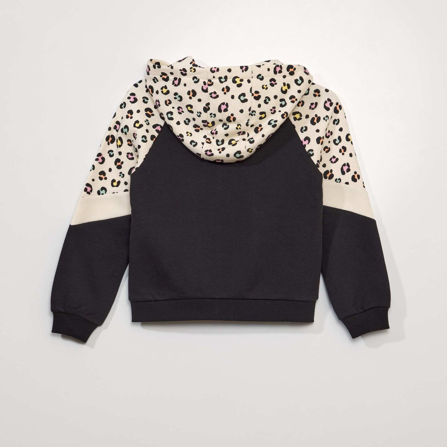 Colourblock zip-up sweatshirt GREY