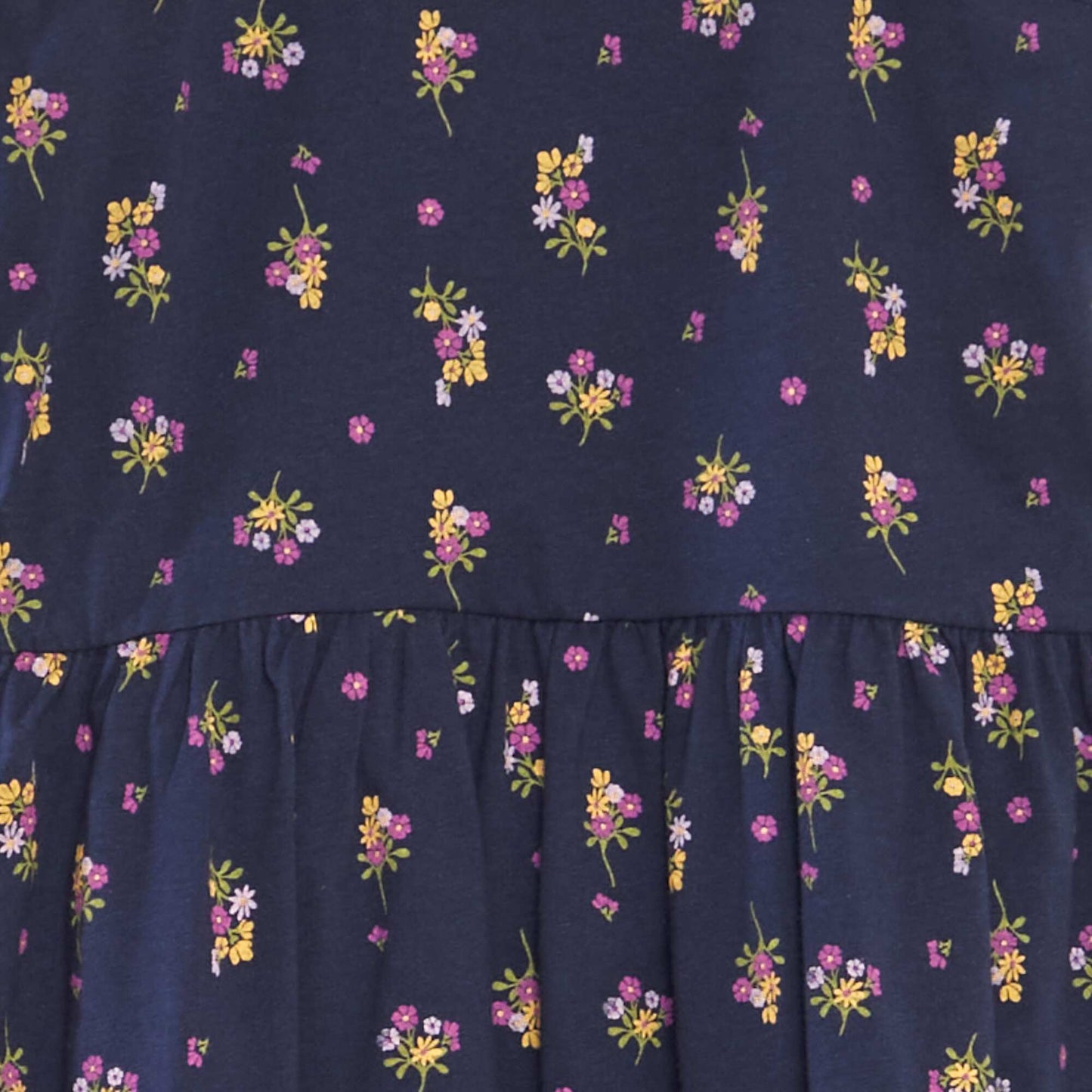 فستان مطبوع خفيف الوزن أزرق