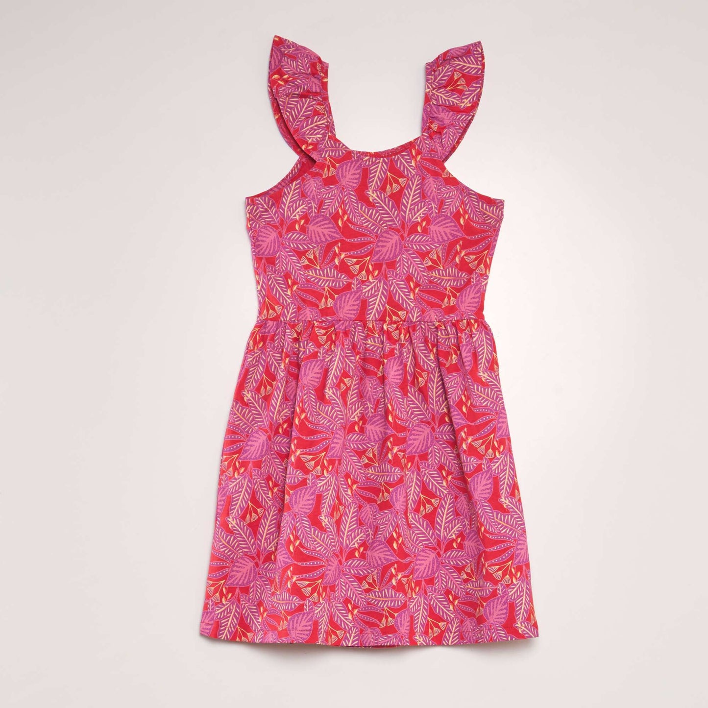 Lightweight printed dress RED