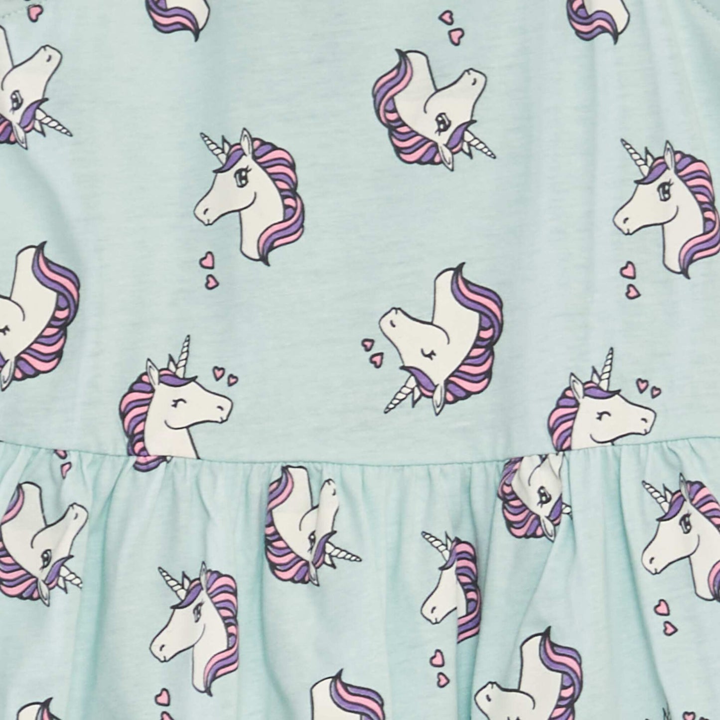 فستان مطبوع خفيف الوزن أزرق