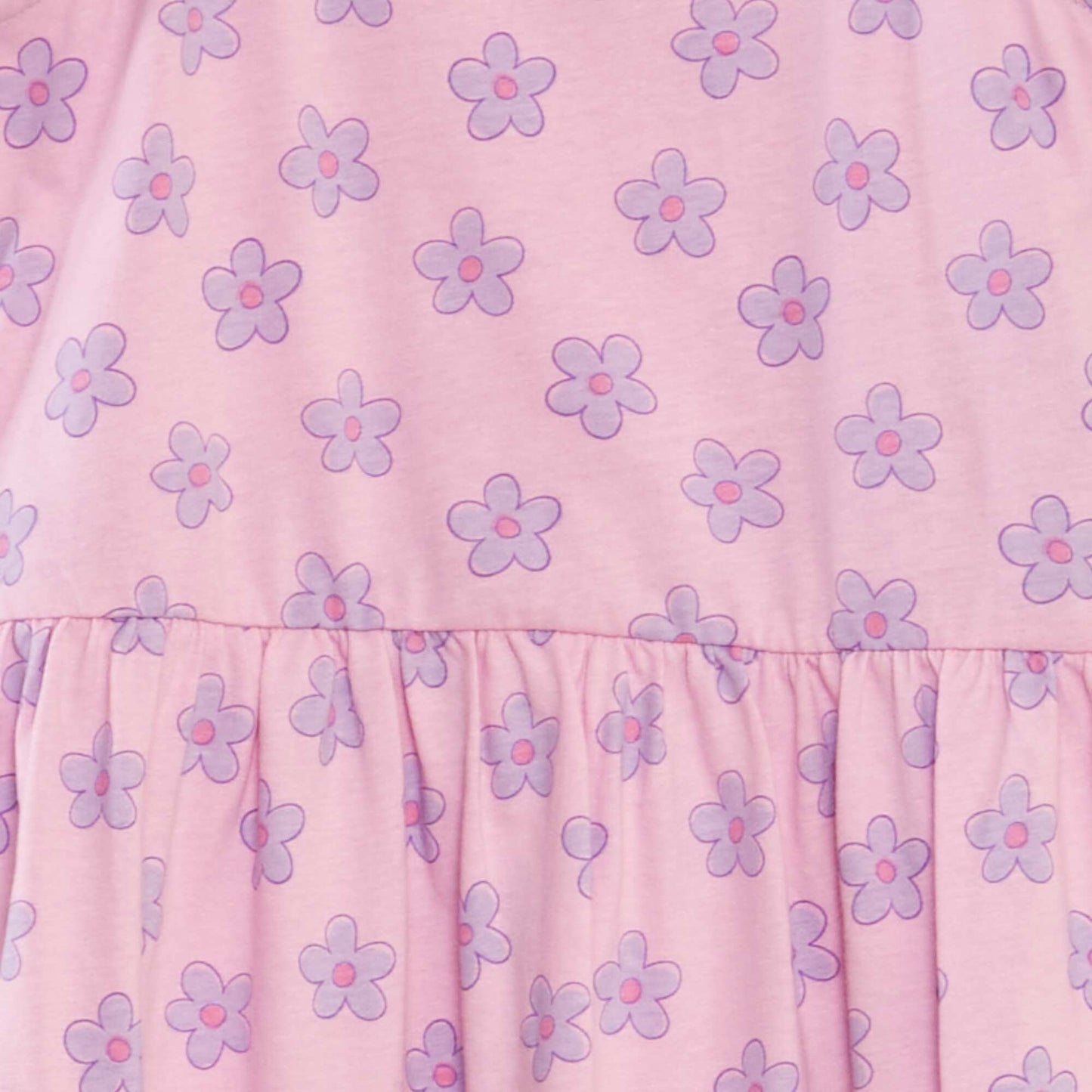 فستان خفيف الوزن مطبوع وردي