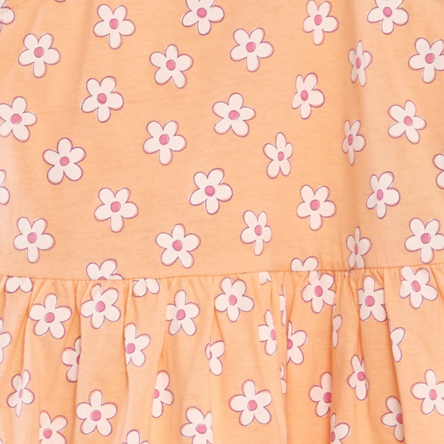 Lightweight printed dress ORANGE