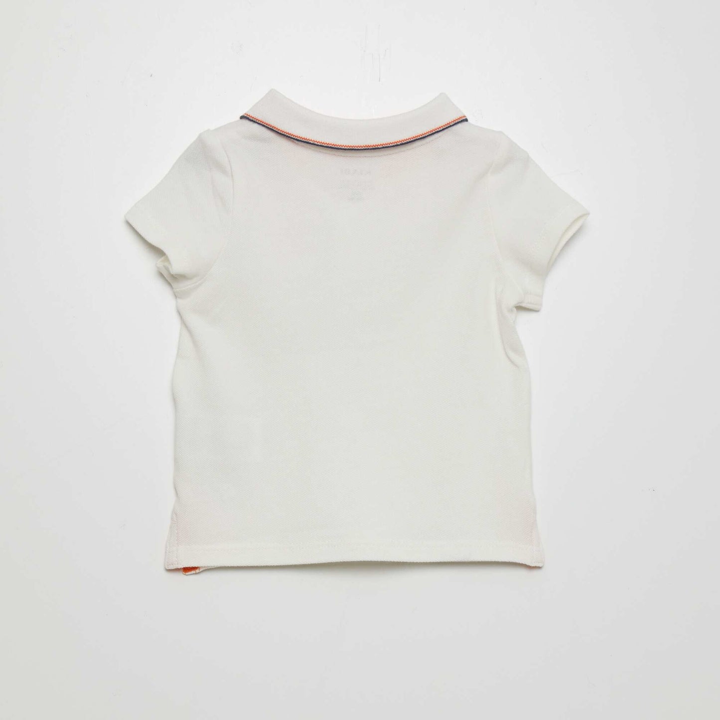 Short-sleeved polo shirt WHITE